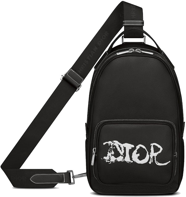 dior sling bag black
