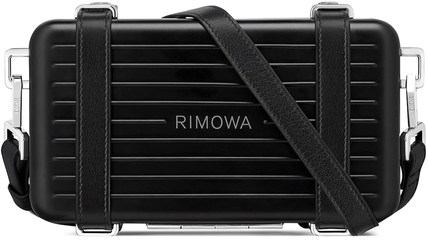 Dior x RIMOWA Personal Clutch On Strap Aluminium Black in Aluminium ...
