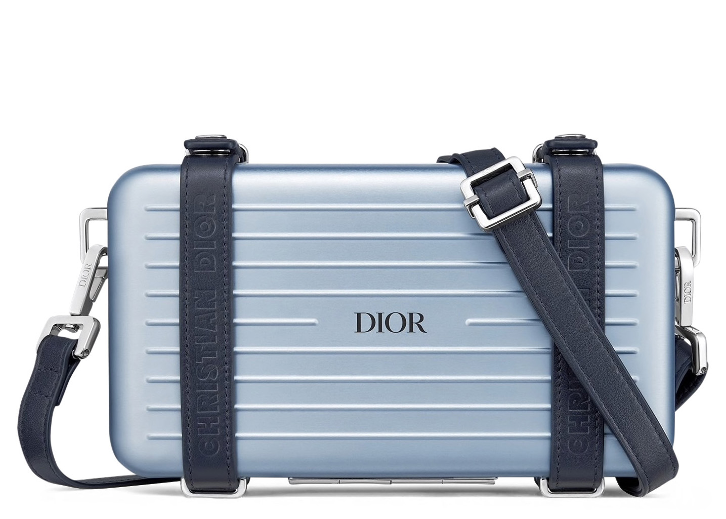 Dior x RIMOWA Personal Clutch On Strap Aluminium Blue in Aluminium 