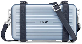 Dior x RIMOWA Personal Clutch On Strap Aluminium Blue