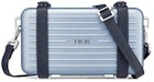 Dior x RIMOWA Embrague Personal On Correa Aluminio Azul