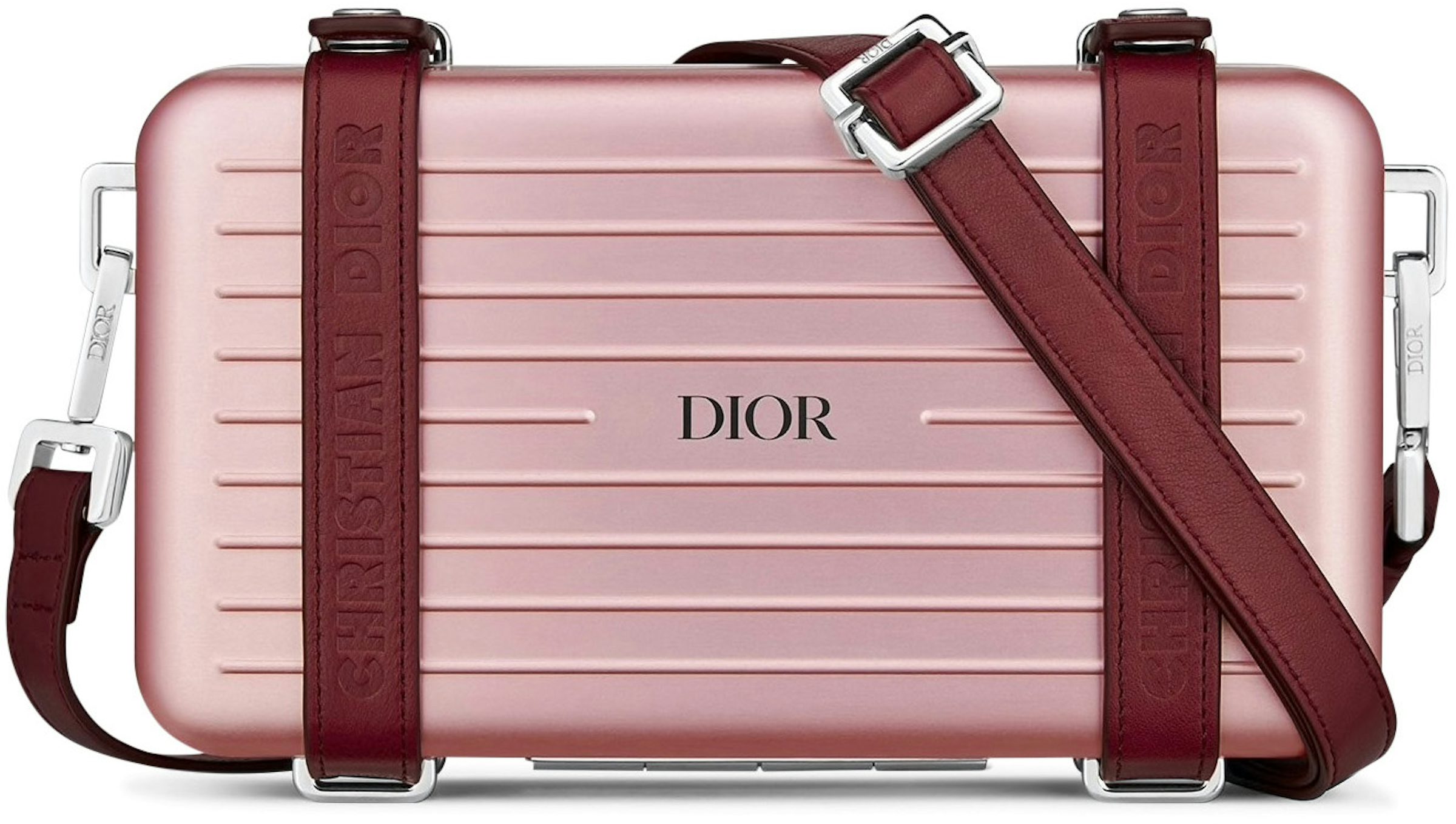 Dior x RIMOWA Personal Clutch On Strap Aluminium Pink in Aluminium