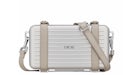 Bolso de mano Dior x RIMOWA Personal con correas en aluminio plateado