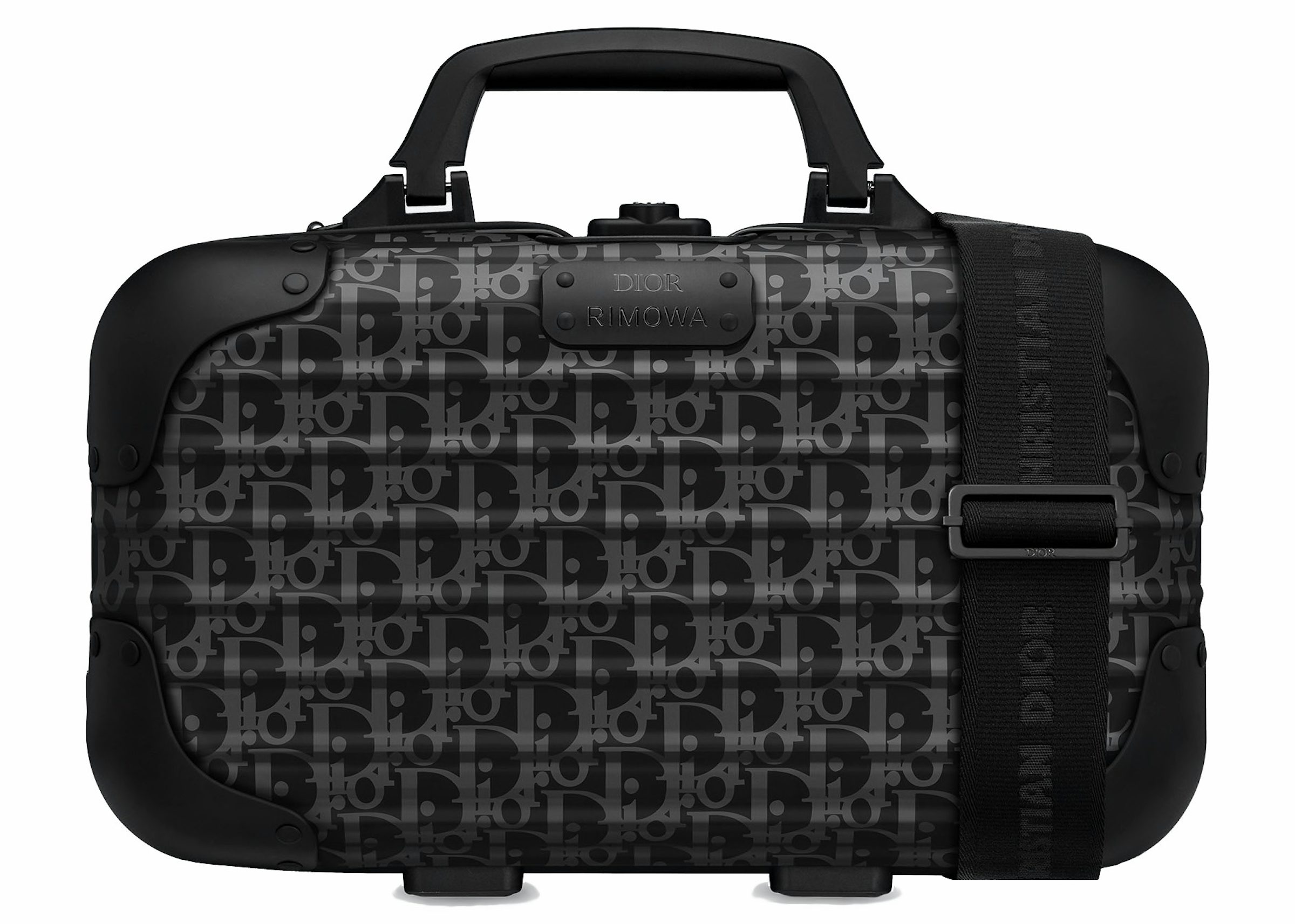 Dior x RIMOWA Carry-On Case Aluminium Dior Oblique Black in Aluminium with  Black-tone - US