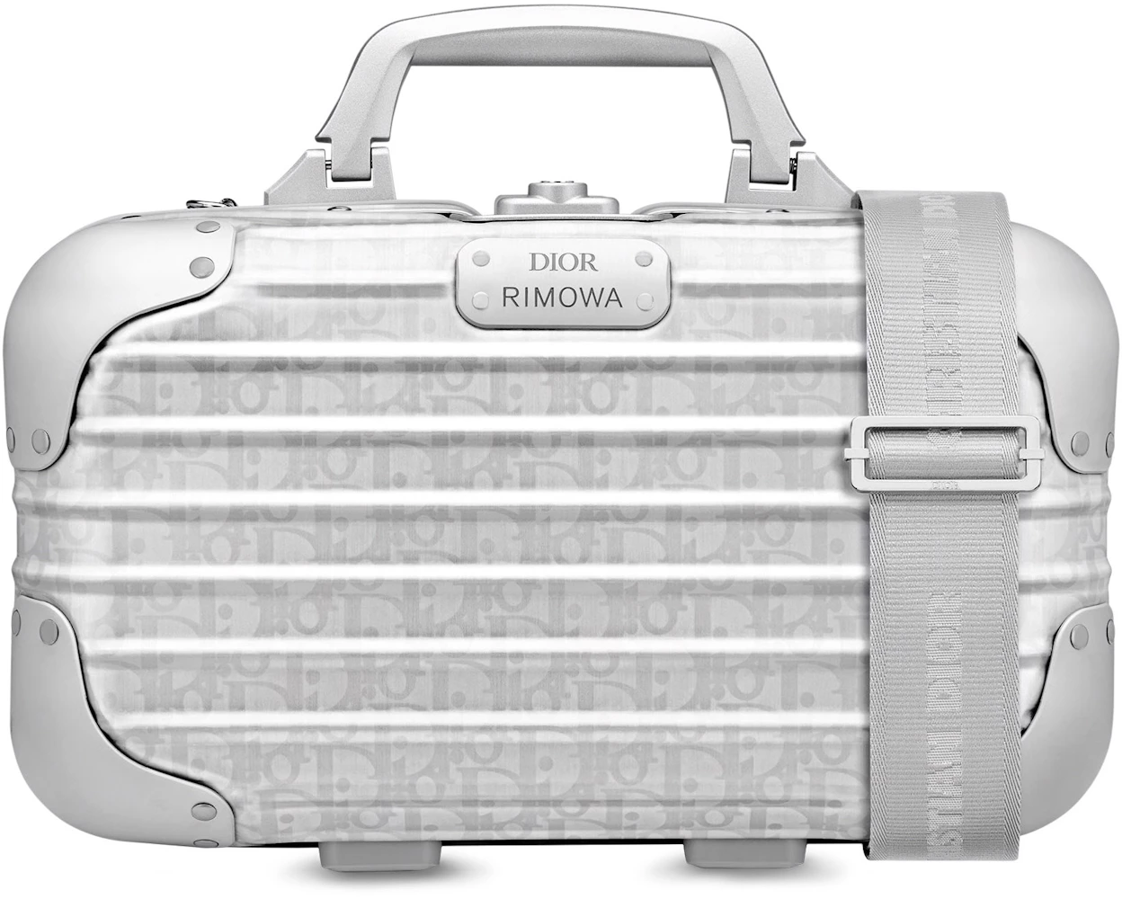 Dior x RIMOWA 4-Wheel Cabin Suitcase Aluminium Dior Oblique Blue Gradient