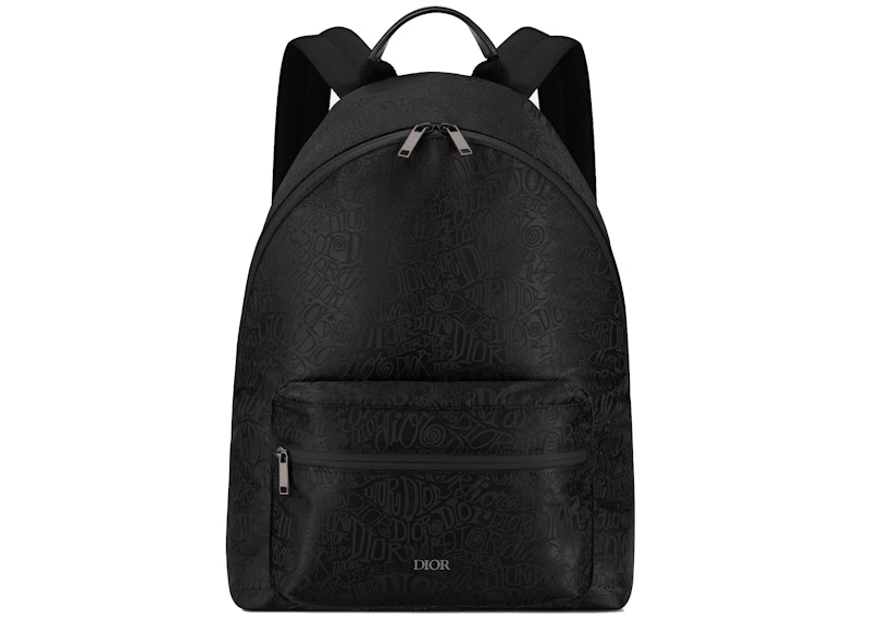 black dior backpack