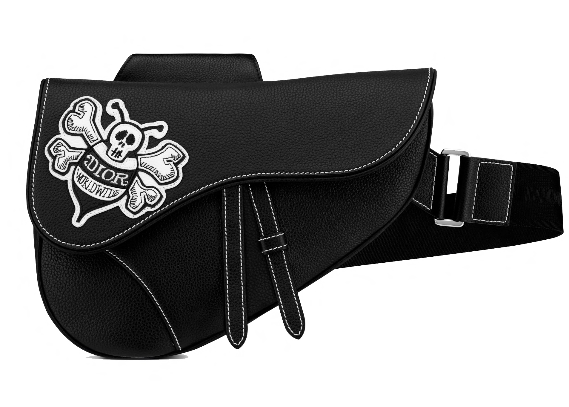 Dior Black Sacai Saddle Mens Bag  BOPF  Business of Preloved Fashion