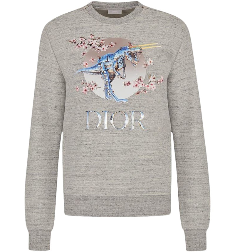 Dior x Sorayama Tyrannosaurus Rex Cherry Blossom Crewneck