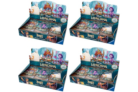 Disney Lorcana TCG Azurite Sea Booster Box 4x Lot - US Disney Lorcana TCG Azurite Sea Booster Box 4x Lot - US