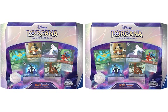 디즈니 로카나 TCG 디즈니100 콜렉터 에디션 라이즈 오브 더 플루드본 부스터 팩 2x 로트