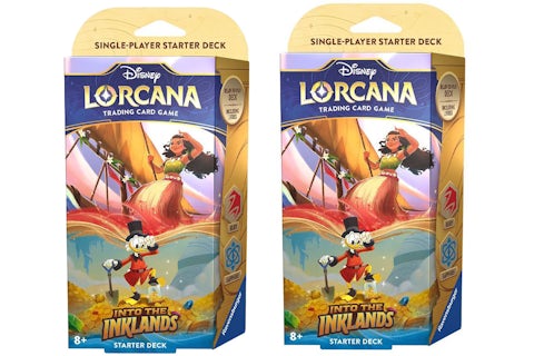 Disney Lorcana TCG Into the Inklands (Ruby & Sapphire) Starter Deck 2x Lot - US Disney Lorcana TCG Into the Inklands (Ruby & Sapphire) Starter Deck 2x Lot - US