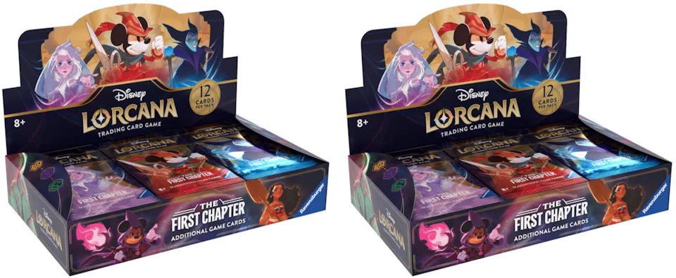 Disney Lorcana TCG The First Chapter Booster Box 2x Lot - US