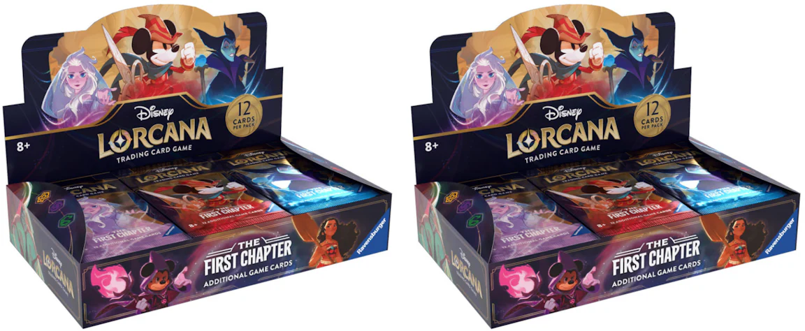 Disney Lorcana TCG The First Chapter Booster Box 2x Lot