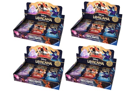 Disney Lorcana TCG The First Chapter Booster Box 4x Lot (German) - US Disney Lorcana TCG The First Chapter Booster Box 4x Lot (German) - US