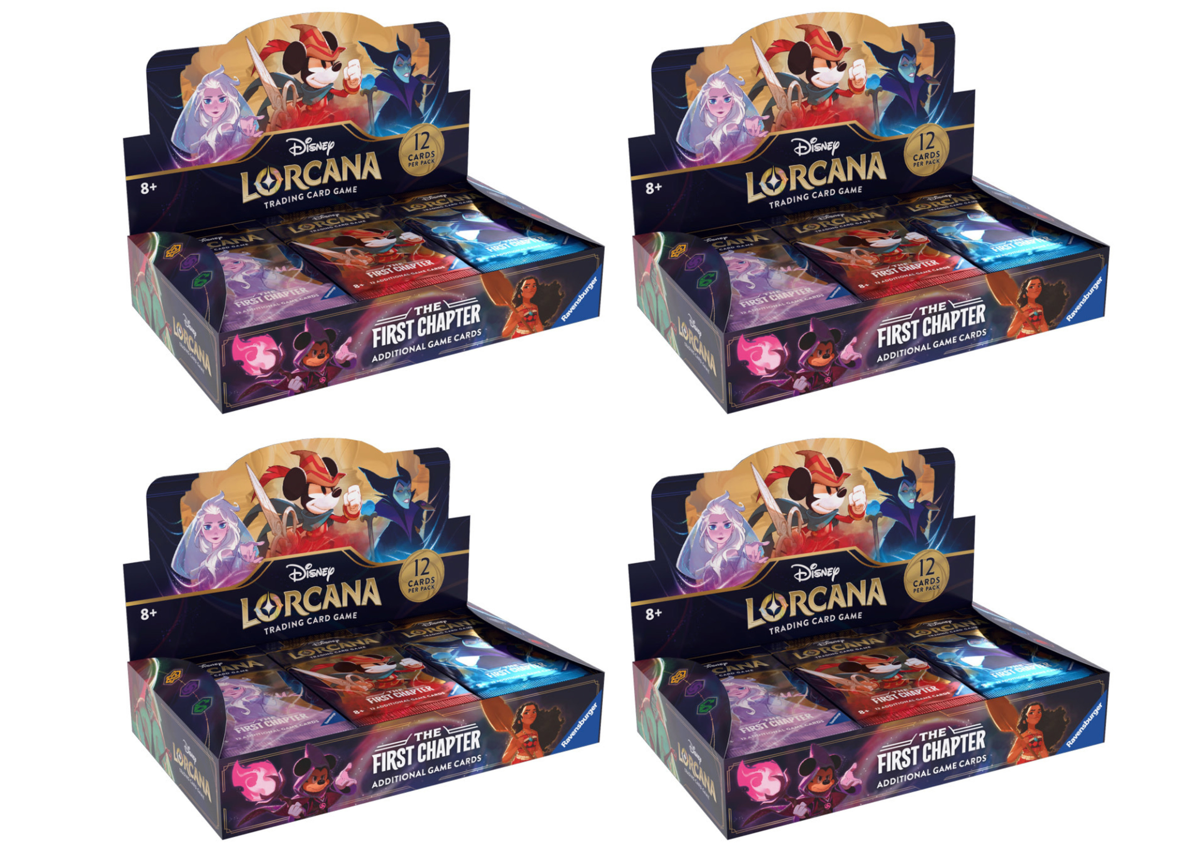 Disney Lorcana TCG The First Chapter Booster Box 4x Lot
