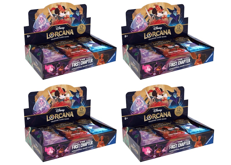 Disney Lorcana TCG The First Chapter Booster Box 4x Lot - CN