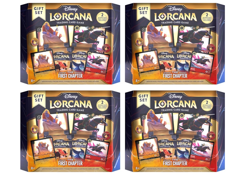 Disney Lorcana TCG The First Chapter Gift Set 4x Lot