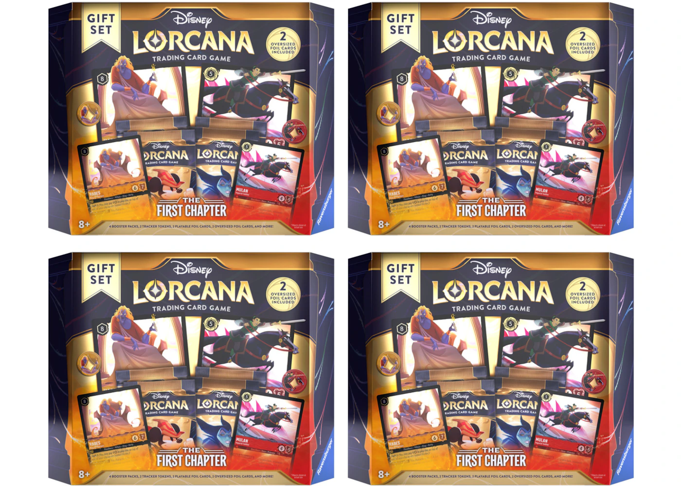 Disney Lorcana TCG The First Chapter Gift Set 4x Lot - US Disney Lorcana TCG The First Chapter Gift Set 4x Lot - US