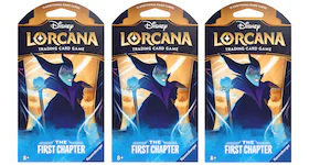 Disney Lorcana TCG The First Chapter Maleficent Sinister Sleeved Booster Pack 3x Lot