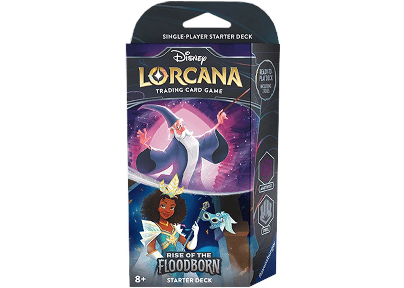 Disney Lorcana TCG The First Chapter Rise of the Floodborn Starter Deck Amethyst & Steel - US Disney Lorcana TCG The First Chapter Rise of the Floodborn Starter Deck Amethyst & Steel - US