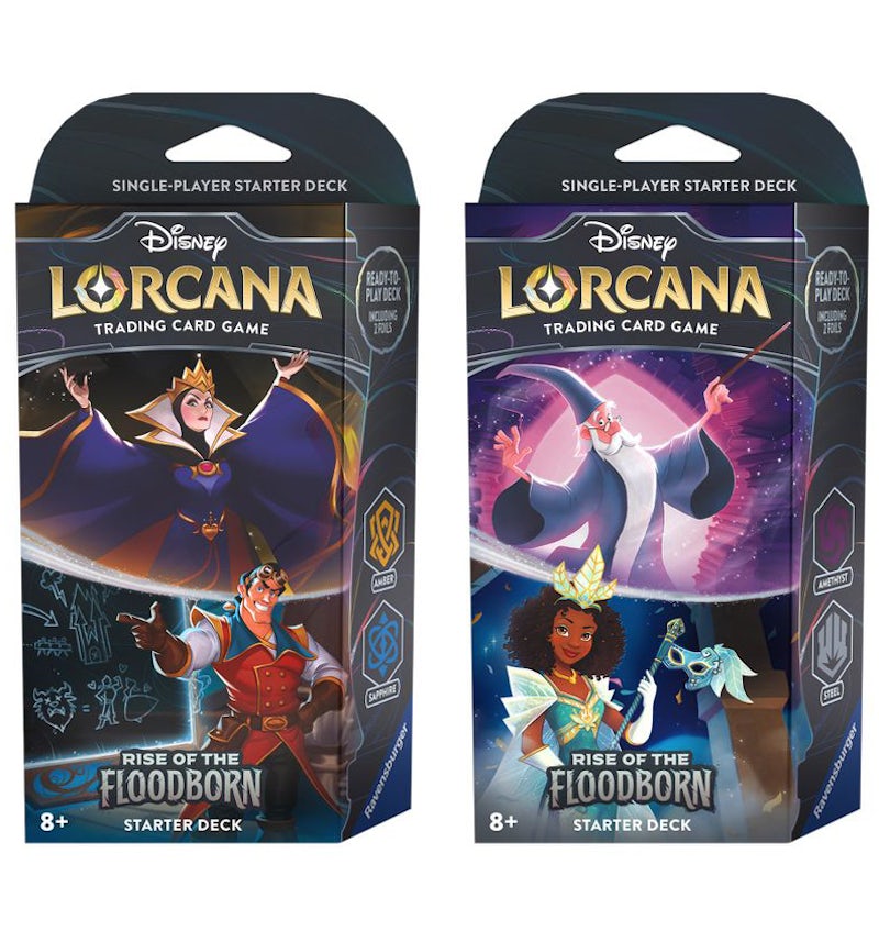 Disney Lorcana TCG The First Chapter Rise of the Floodborn Starter Deck Set of 2 - US Disney Lorcana TCG The First Chapter Rise of the Floodborn Starter Deck Set of 2 - US