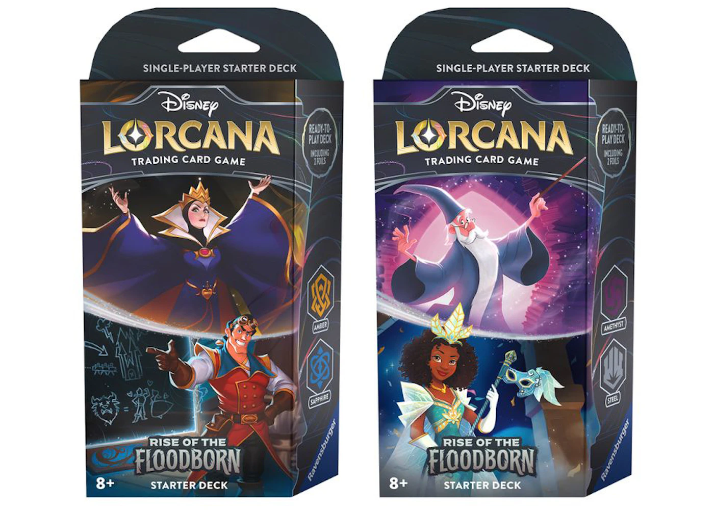Disney Lorcana TCG The First Chapter Rise of the Floodborn Starter Deck Set of 2 - US Disney Lorcana TCG The First Chapter Rise of the Floodborn Starter Deck Set of 2 - US