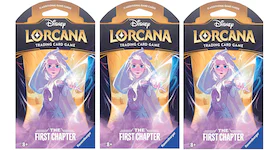 Disney Lorcana TCG The First Chapter lsa Snow Queen Sleeved Booster Pack 3x Lot