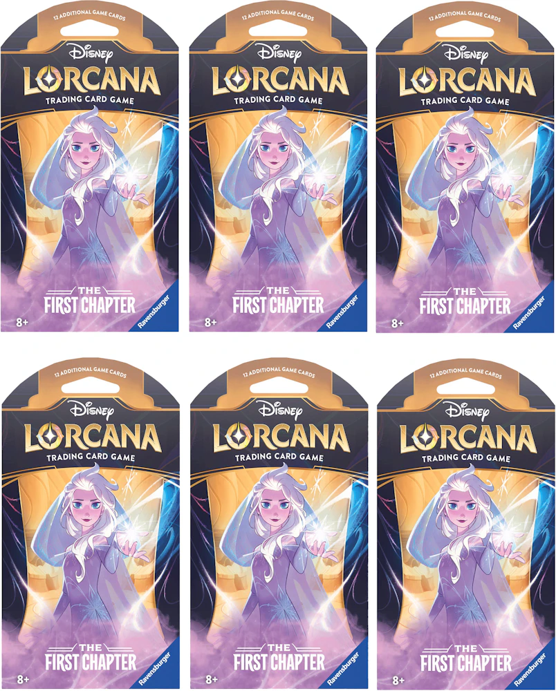 Disney Lorcana TCG The First Chapter Mickey Mouse Brave Little Tailor  Sleeved Booster Pack 3x Lot - US