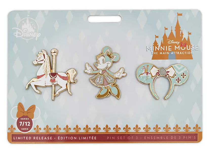 Disney Minnie Mouse Main Attraction July King Arthur Carrousel Pin 