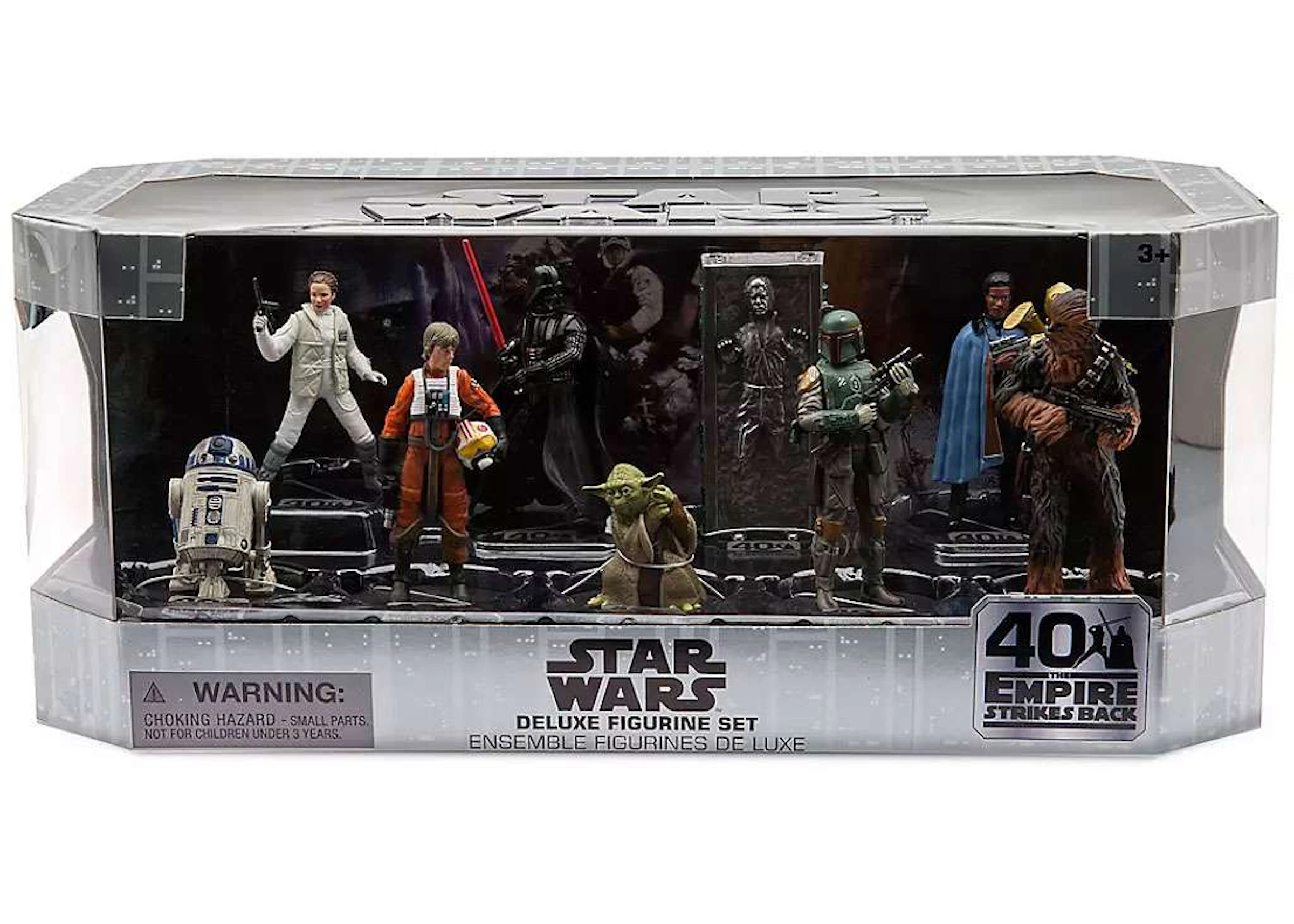 role marriage Zoom in Disney Star Wars 40th Anniversary The Empire Strikes Back Disney Store  Exclusive PVC Deluxe Play Set Figure (9-Pack) - US