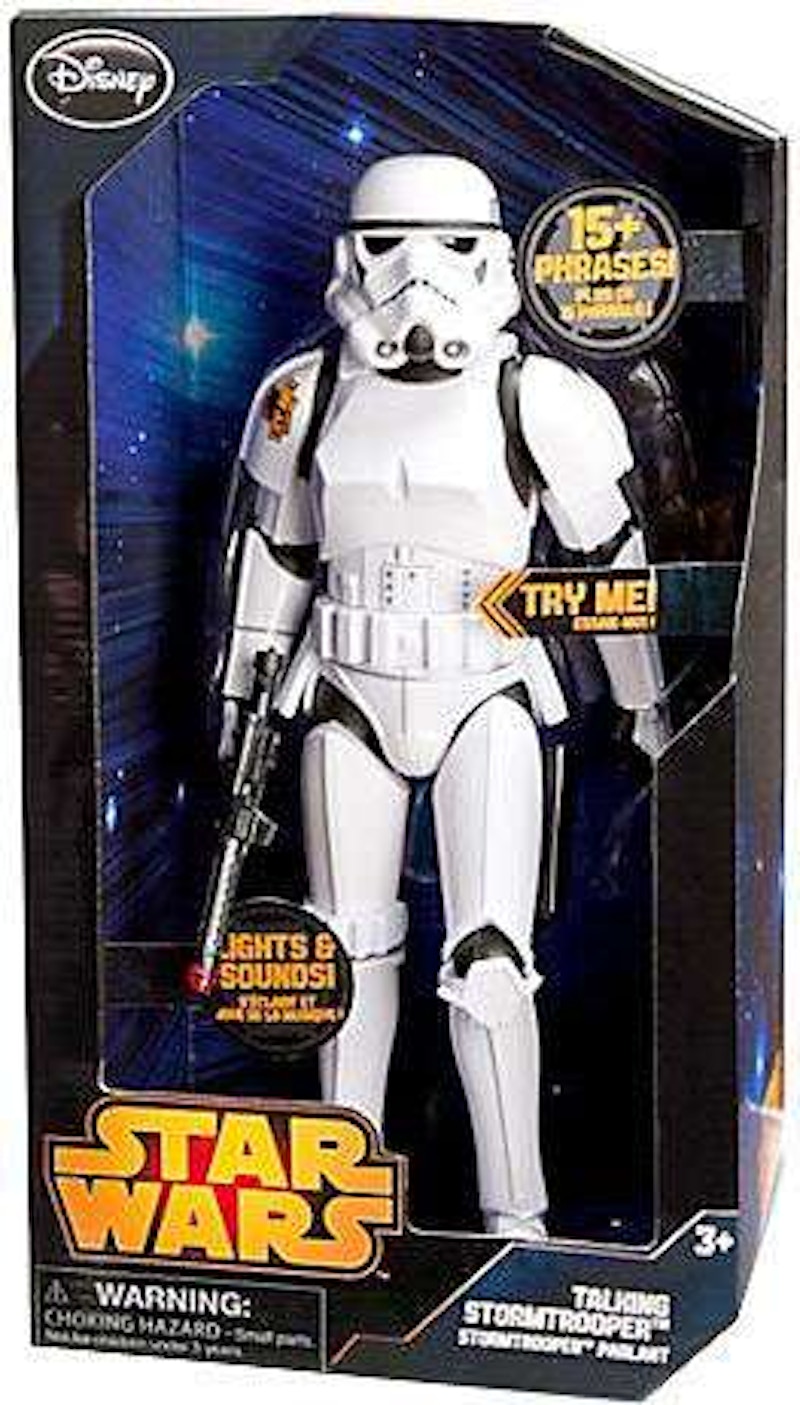 star wars stormtrooper action figure talking