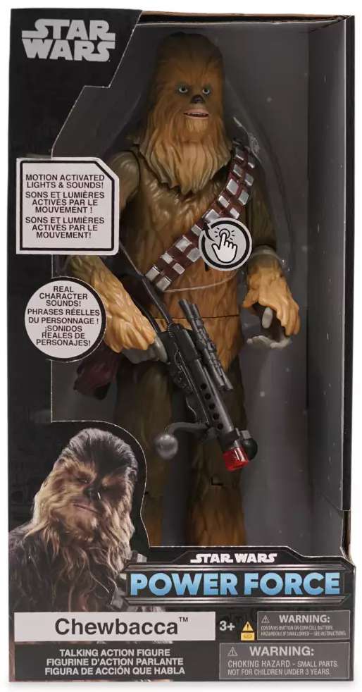Disney Store Exclusive NEW Star Wars Talking Chewbacca Deluxe Figure 15” 