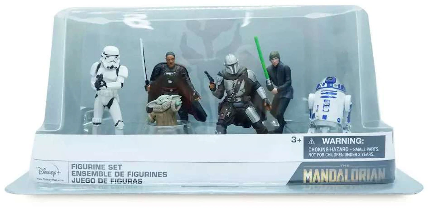 Figurine Star Wars: The Mandalorian - Luke Skywalker, R2-D2, Grogu
