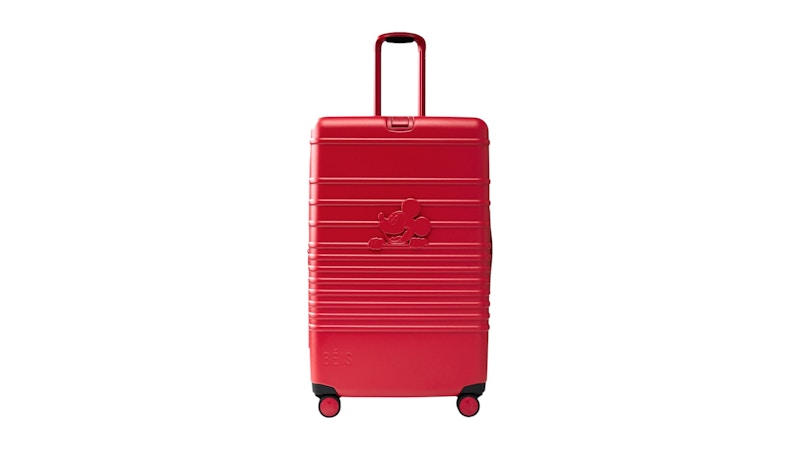 Disney x BEIS Large Check-In Luggage Mickey Mouse Red