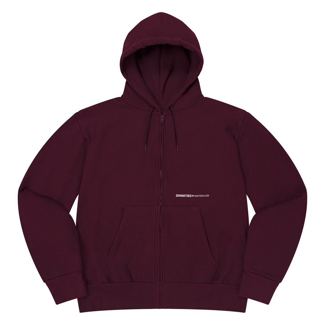 Divinities Spots Zip-Up Hoodie Burgundy メンズ - SS21 - JP