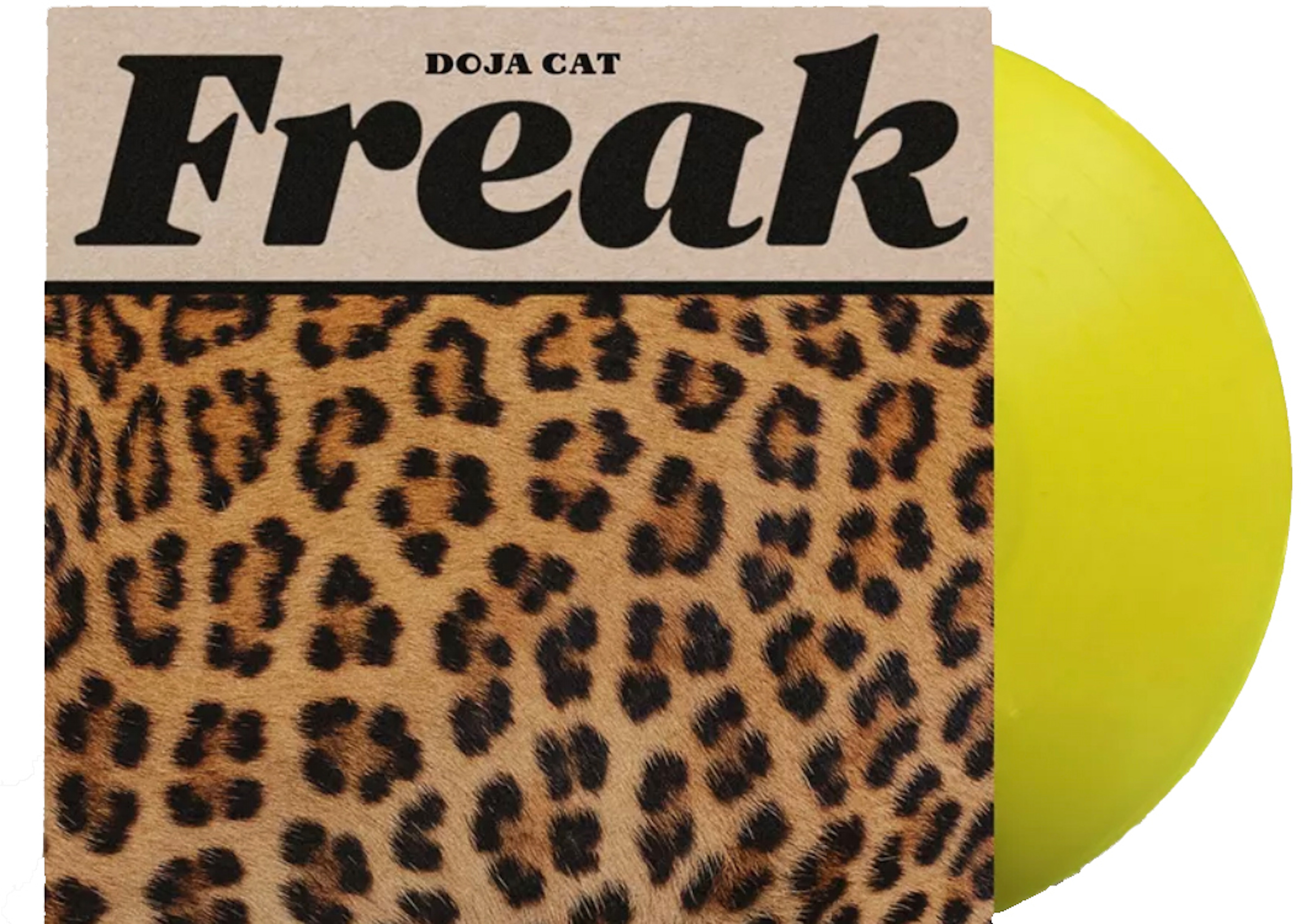 Doja Cat Freak Limited Translucent Yellow LP Vinyl Yellow