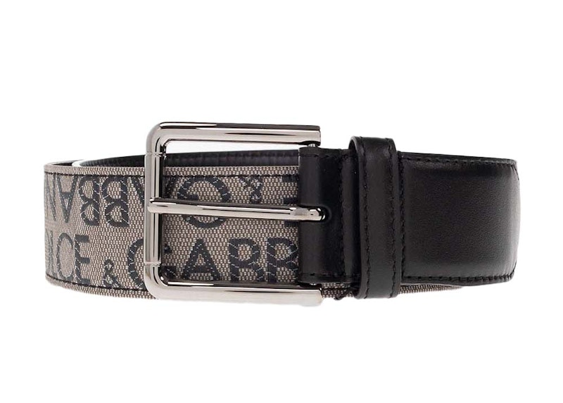 Dolce & Gabbana Blue Leather Logo Belt main image 1