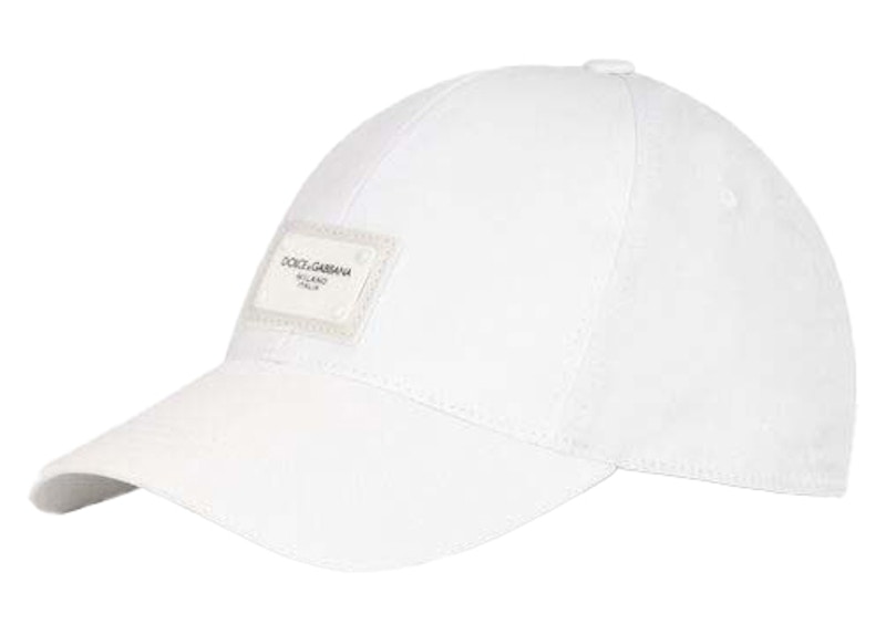 Dolce & Gabbana Branded Plate Baseball Cap White Men's - SS22 - US