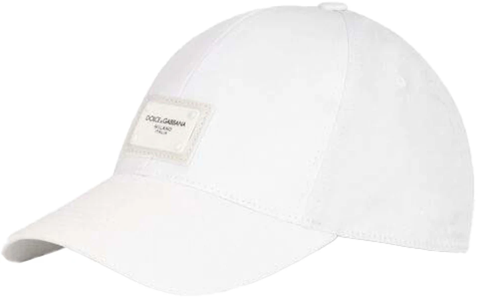 Dolce & Gabbana Branded Plate Baseball Cap White - SS22 - US