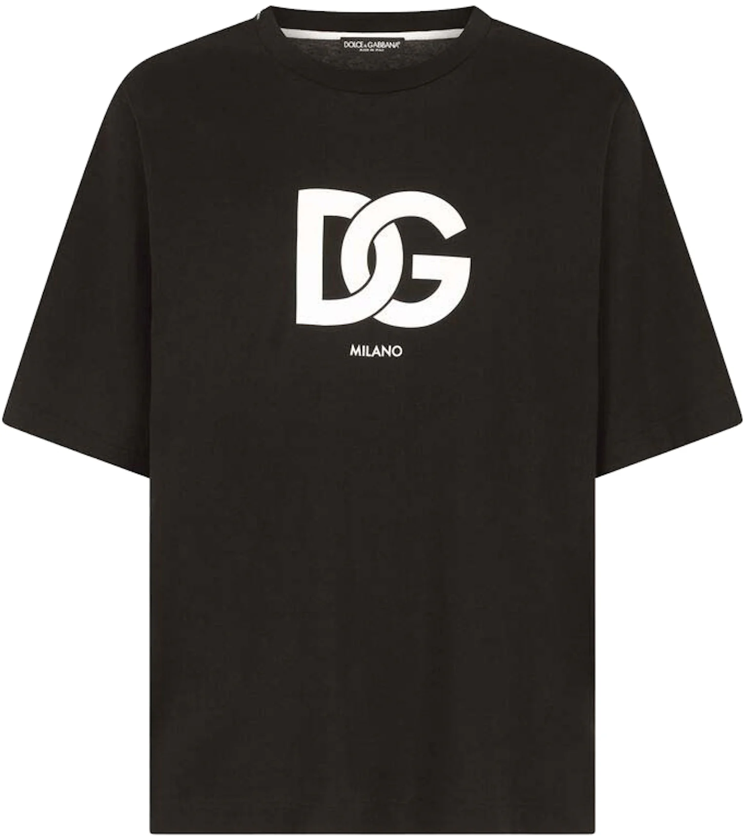 Dolce & Gabbana Cotton DG Logo Print T-shirt Black Men\'s - SS22 - US