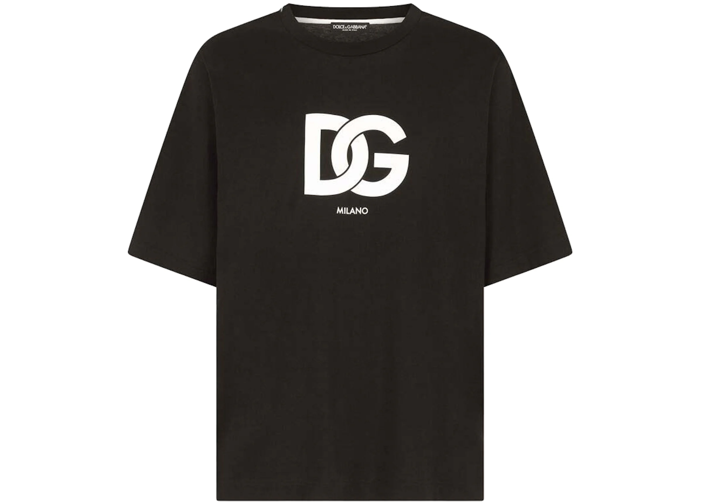 Dolce & Gabbana Cotton DG Logo Print T-shirt Black Men\'s - SS22 - US