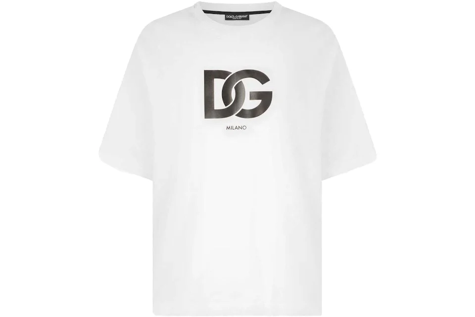 Dolce & Gabbana Cotton DG Logo Print T-shirt White