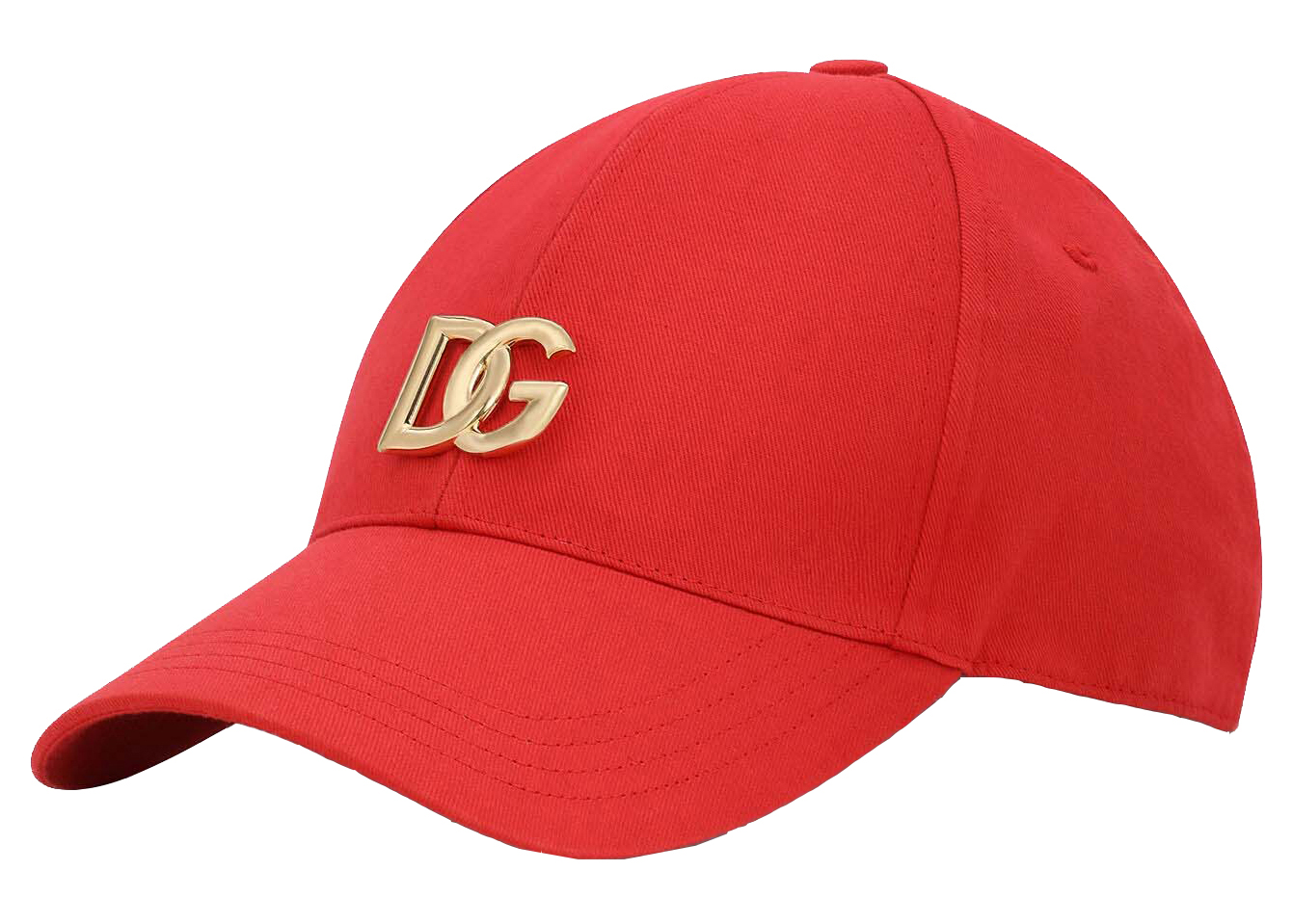 Dolce & Gabbana Cotton DG Patch Baseball Cap Red 男装- SS22 - CN