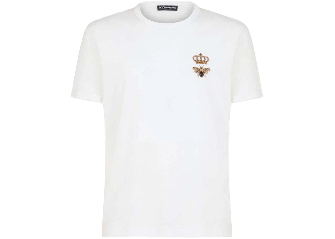 Dolce & Gabbana Cotton French Wire Embellishment T-shirt White Men's ...