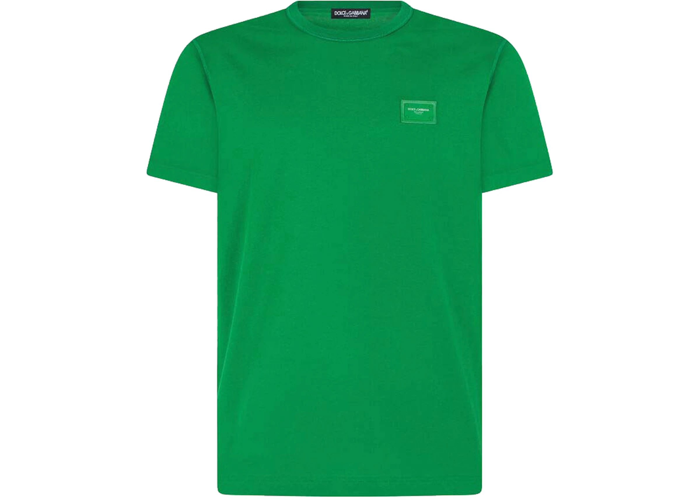 eftermiddag Harmoni Praktisk Dolce & Gabbana Cotton Logoed Plaque T-shirt Green - SS22 - US
