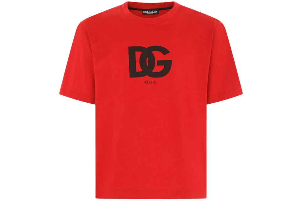 Dolce & Gabbana CottonDG Logo Print T-shirt Red