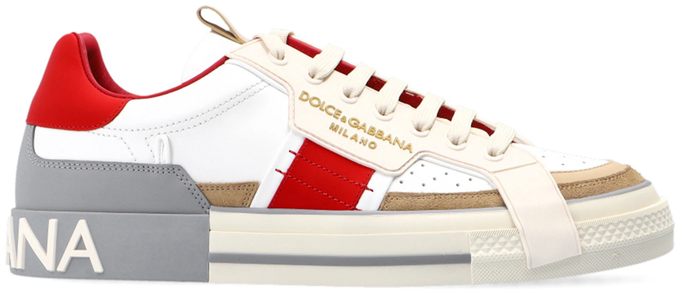 Dolce & Gabbana Custom  Low Beige White Grey Red - CS1863 AO754 8K703  - US