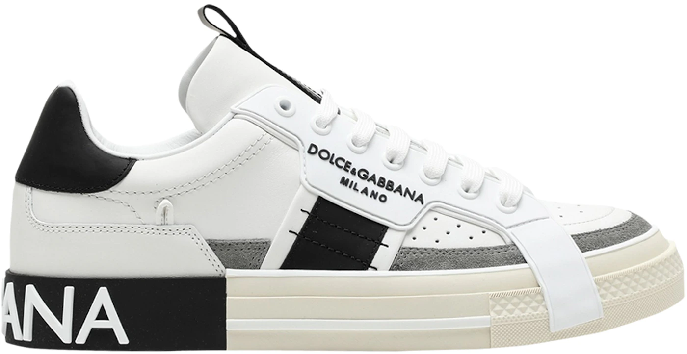 Dolce & Gabbana Custom 2.Zero Low White Black Grey Men's - CS1863 A0838 ...