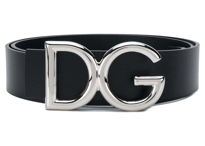 Dolce & Gabbana DG Logo Buckle Belt Black Men's - SS22 - GB