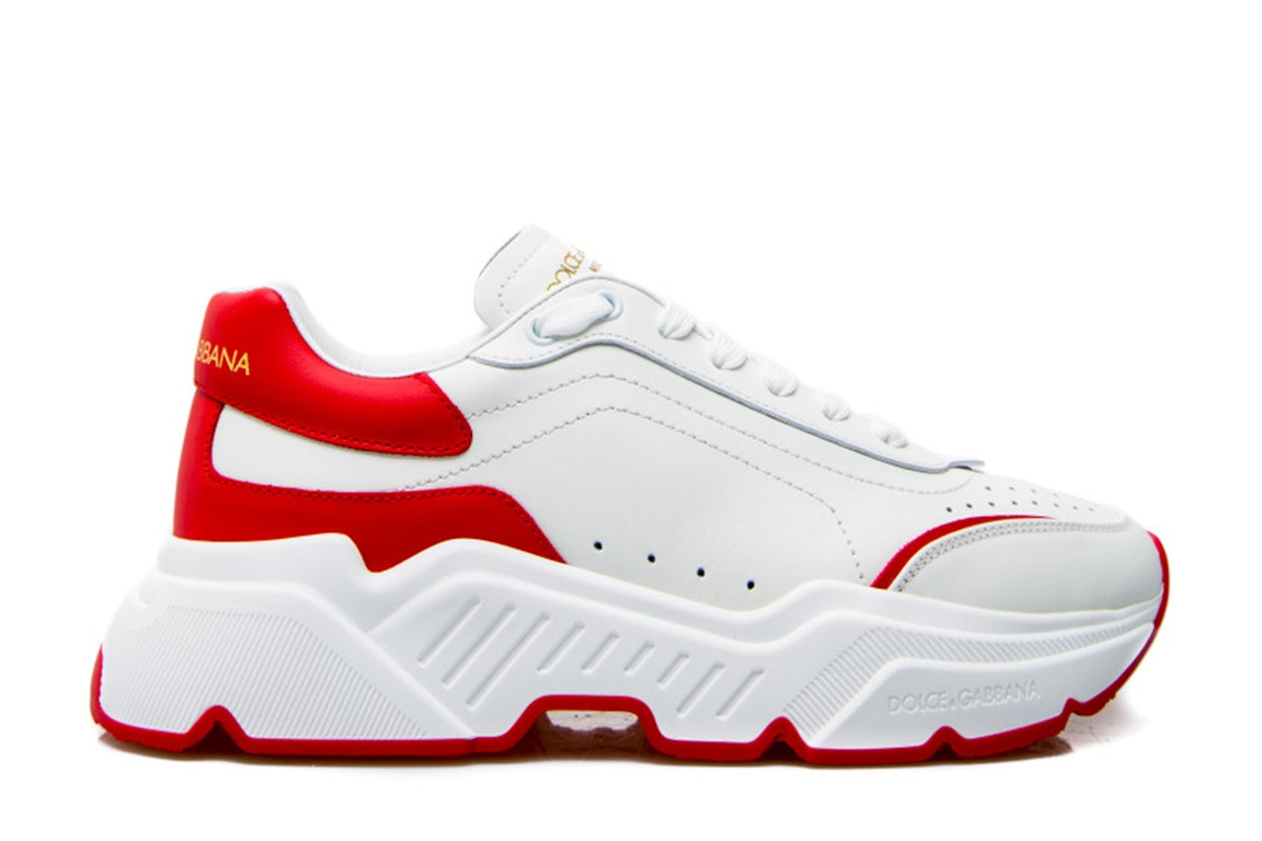 Pre-owned Dolce & Gabbana Daymaster Low White Red In White/red